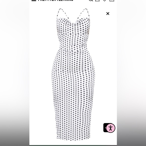 Midi polka dot dress - Picture 6 of 7